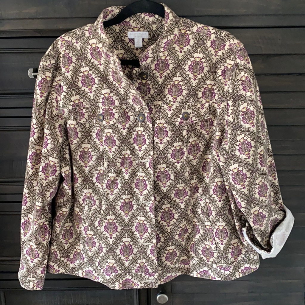 Cute Button Front Jacket With Pockets